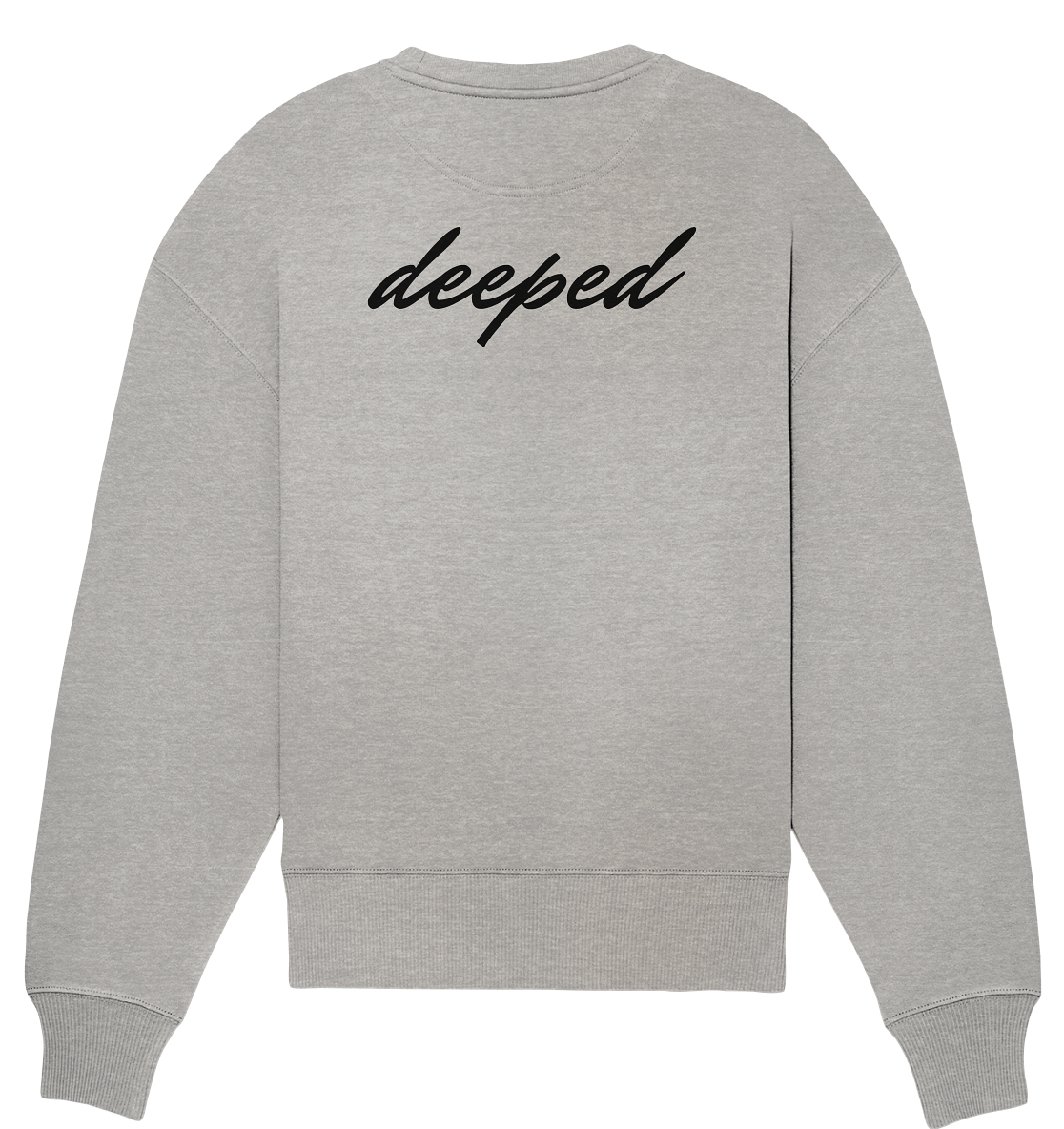 deeped classic vorne hinten - Organic Oversize Sweatshirt