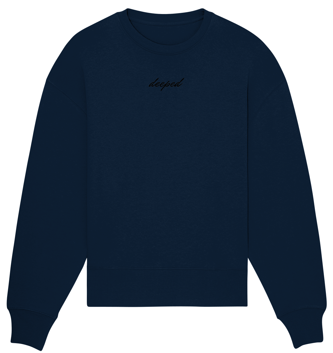 deeped classic vorne hinten - Organic Oversize Sweatshirt