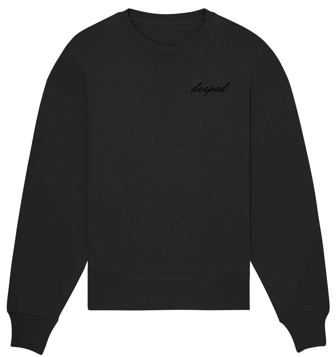 deeped classic vorne - Organic Oversize Sweatshirt