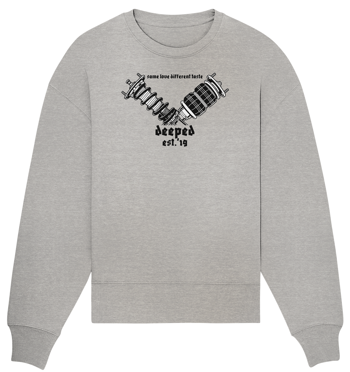 deeped - static and bagged - Organic Oversize Sweatshirt