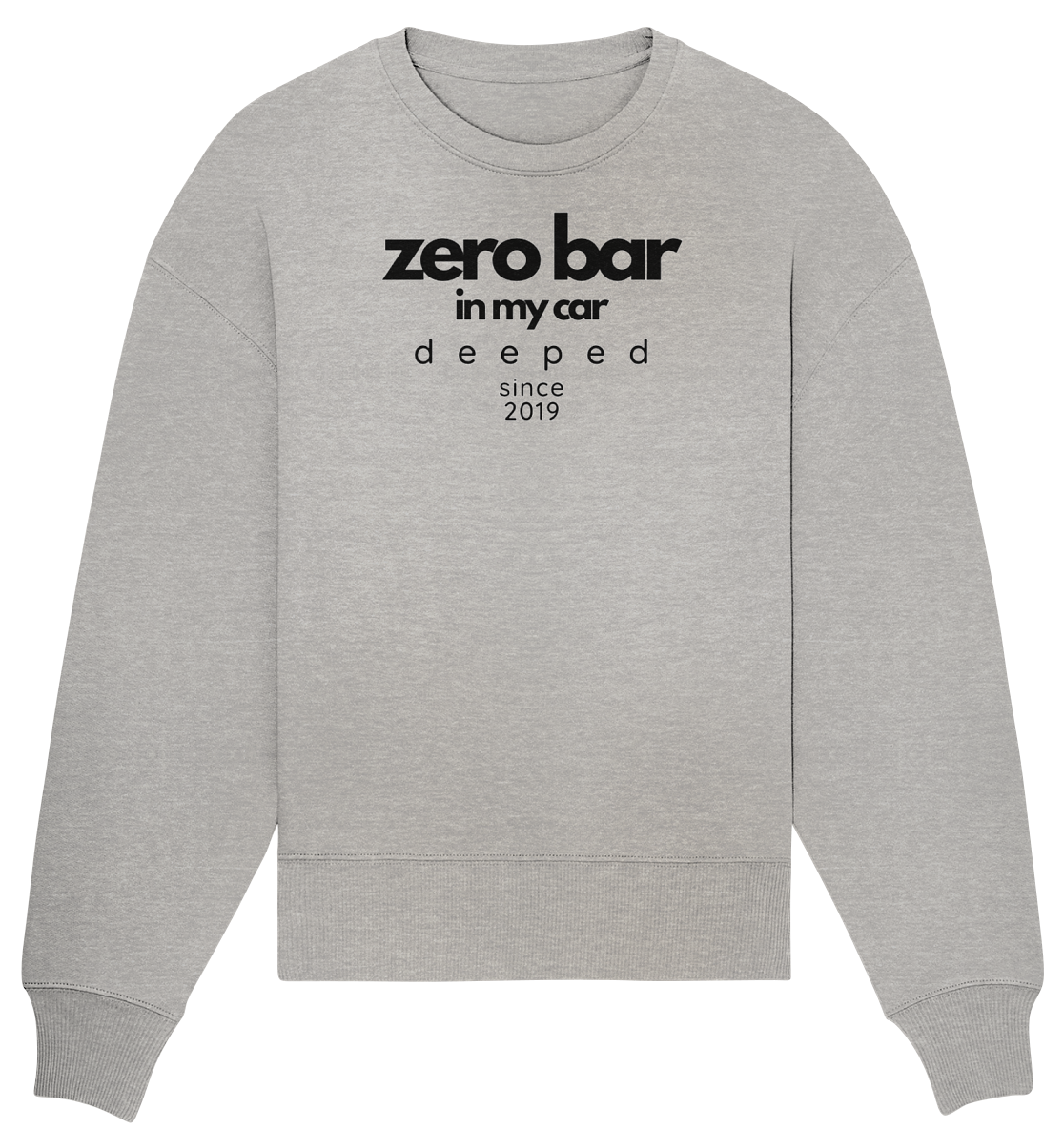 deeped zero bar - Organic Oversize Sweatshirt