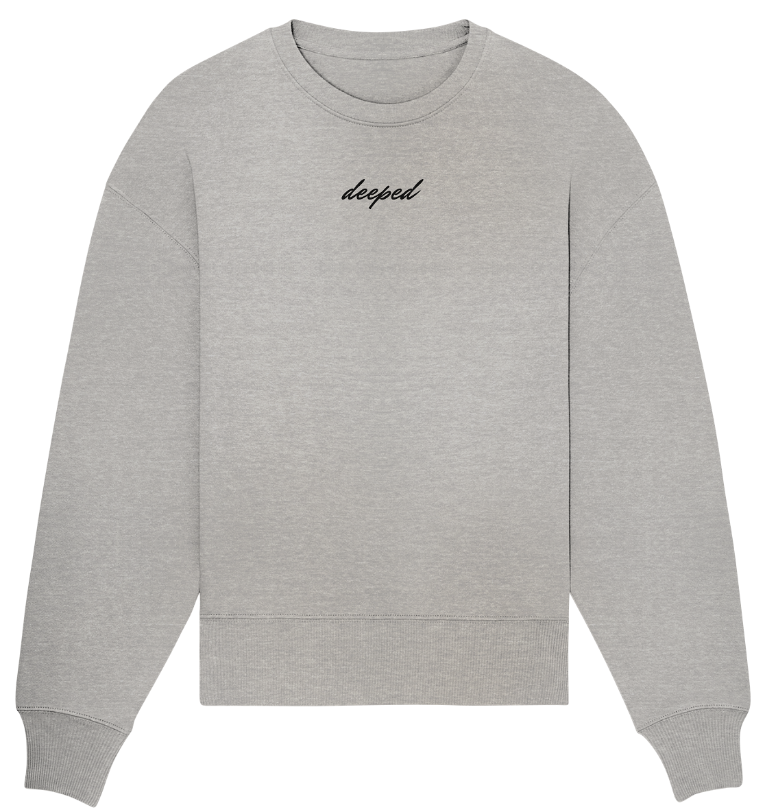 deeped classic vorne hinten - Organic Oversize Sweatshirt