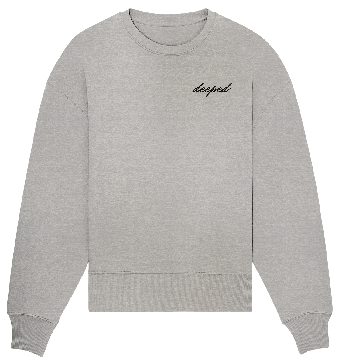 deeped classic vorne - Organic Oversize Sweatshirt