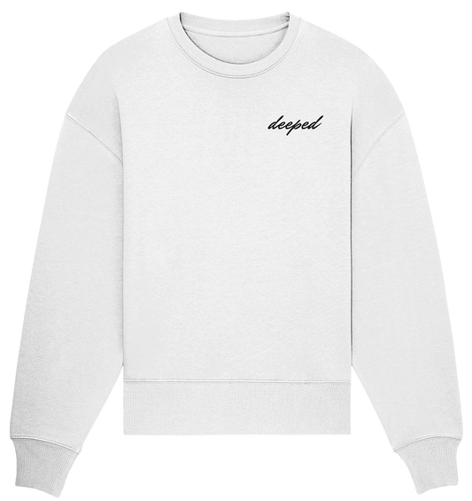 deeped classic vorne - Organic Oversize Sweatshirt