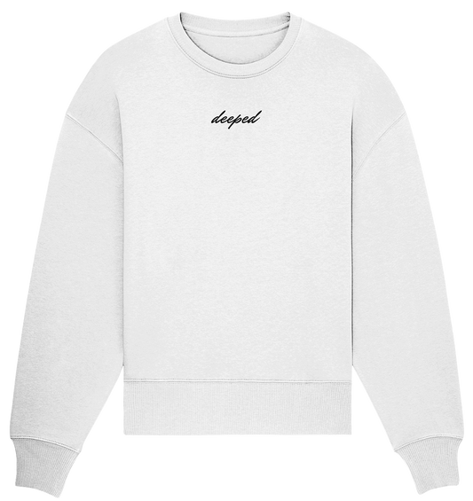 deeped classic vorne hinten - Organic Oversize Sweatshirt