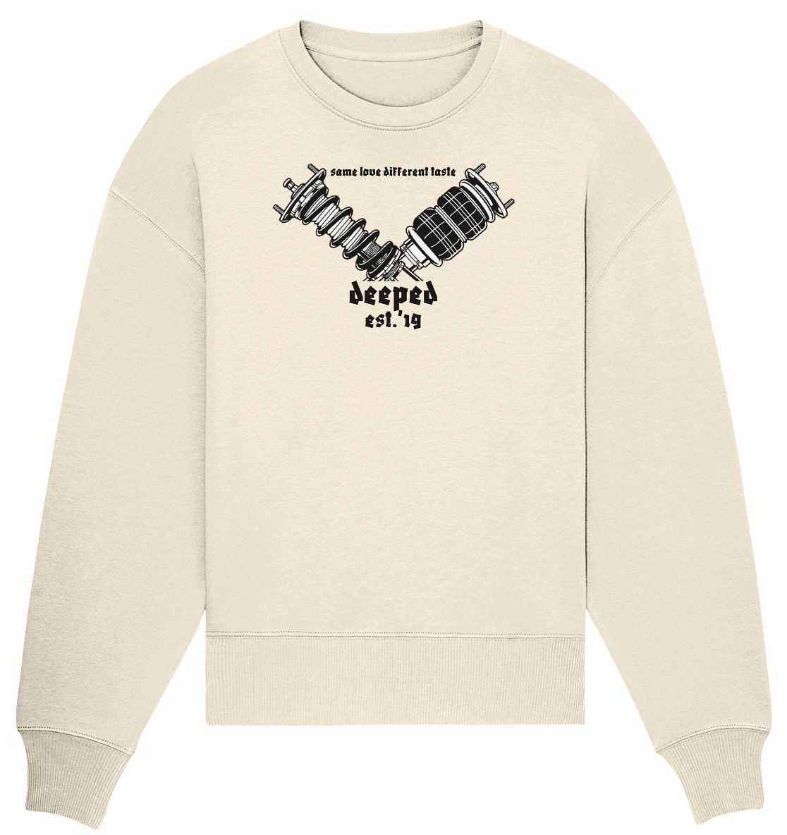 deeped - static and bagged - Organic Oversize Sweatshirt