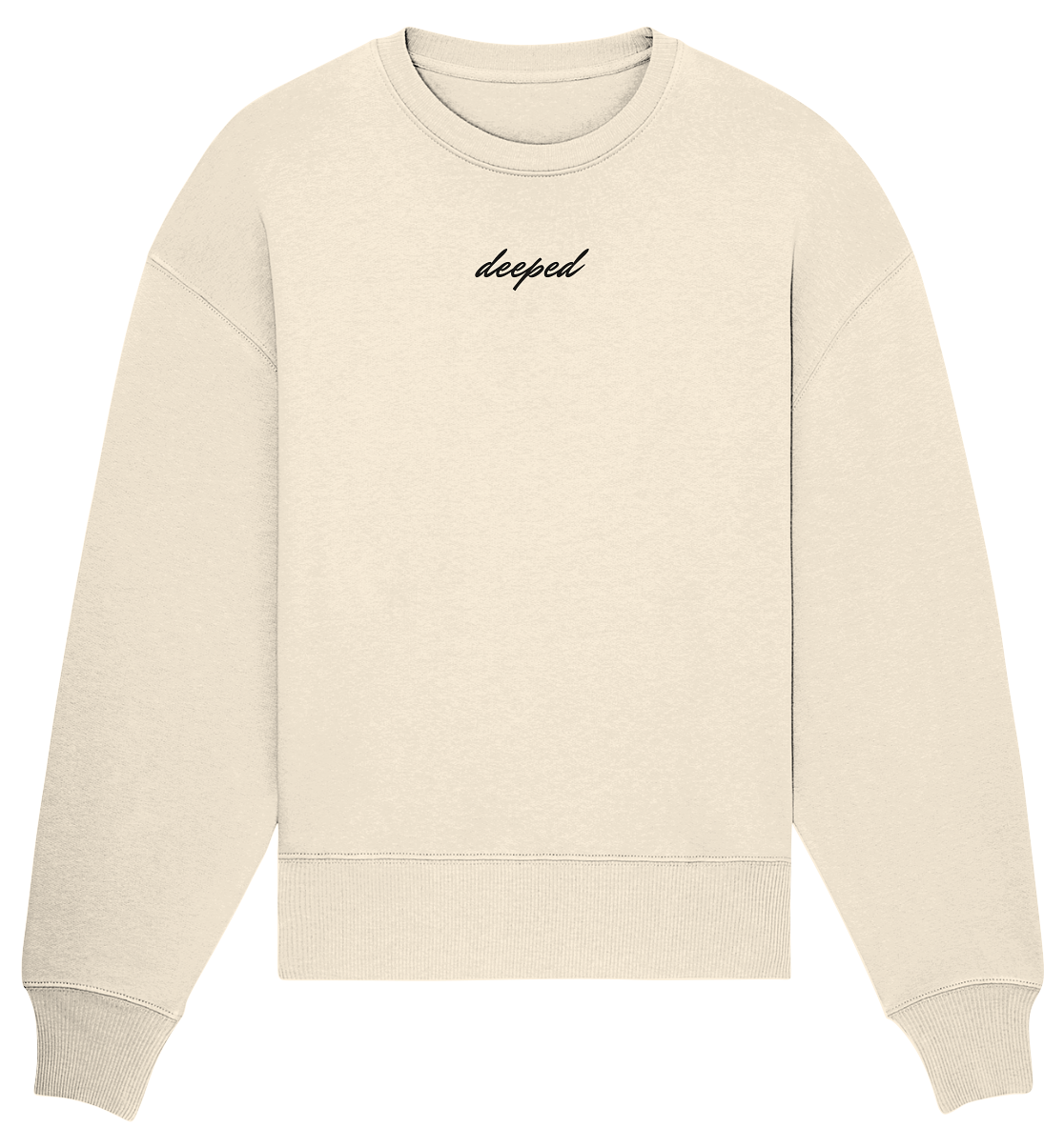 deeped classic vorne hinten - Organic Oversize Sweatshirt