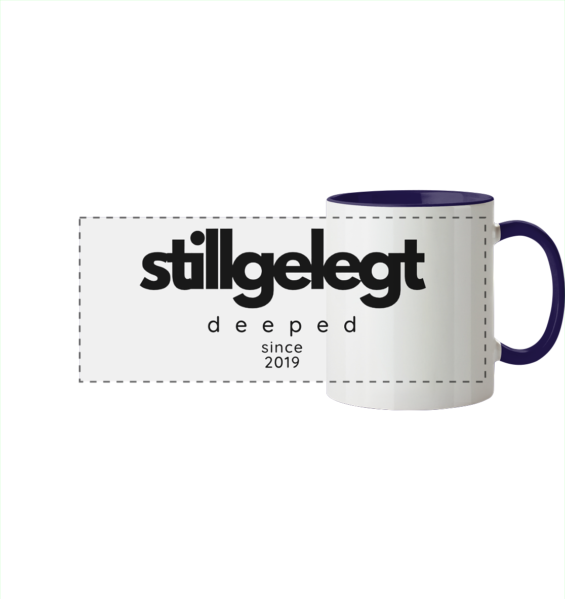 deeped stillgelegt - Panorama Tasse zweifarbig