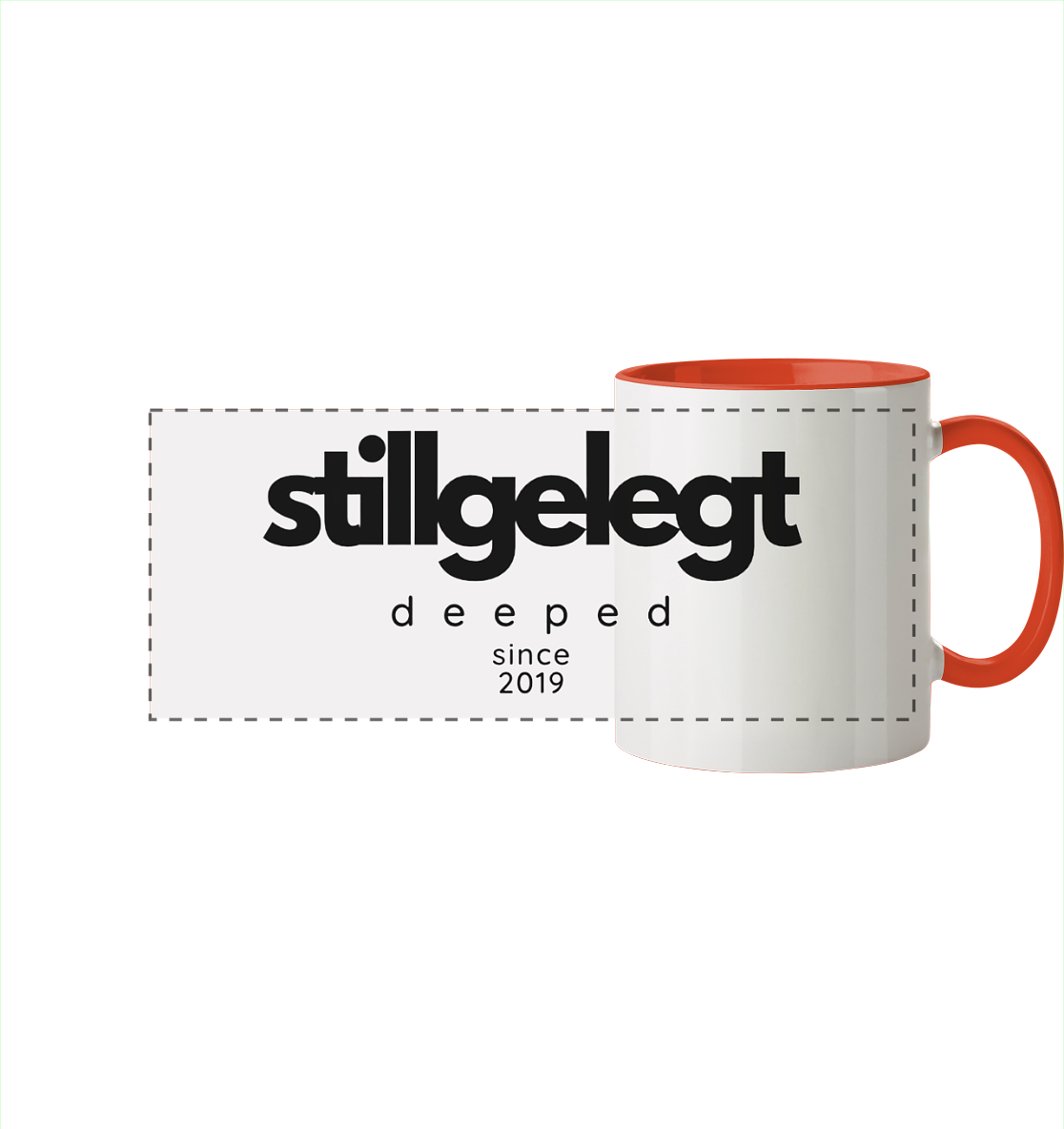 deeped stillgelegt - Panorama Tasse zweifarbig